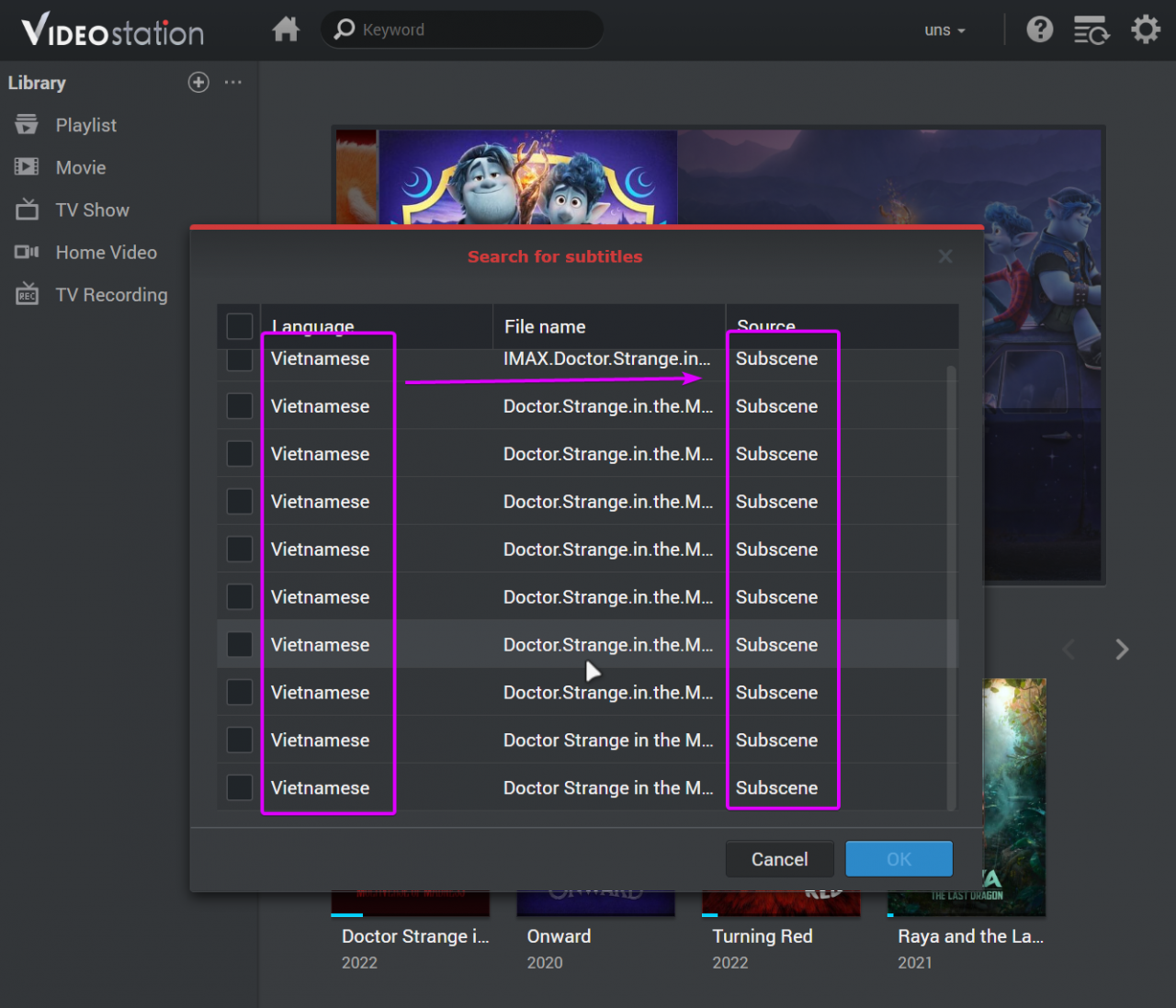 Featured image of post [Synology] Thêm ngôn ngữ Tiếng Việt vào Subscene trên Video Station